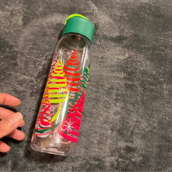 Starbucks Festive Bottle with Green and Red Accents - Picture 4 of 11